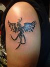 tribal phoenix pics tattoo on arm